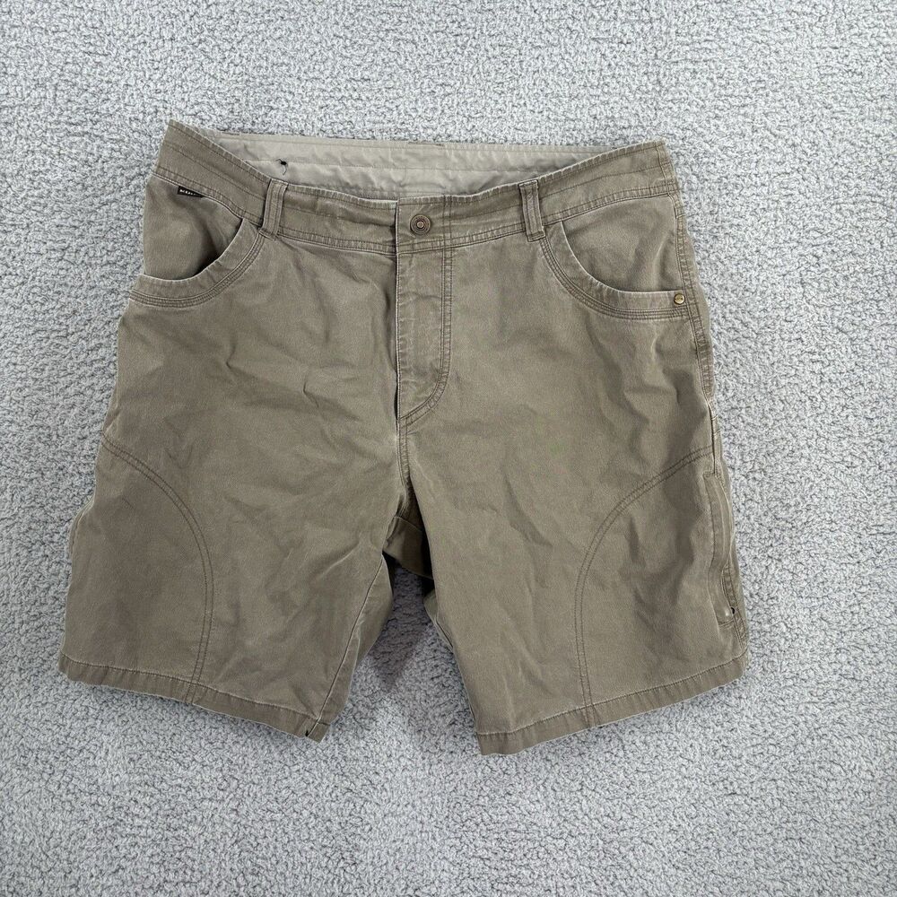 Kuhl Shorts Men's Brown Silencr Vintage Patina Dye Hiking 38 10” Inseam